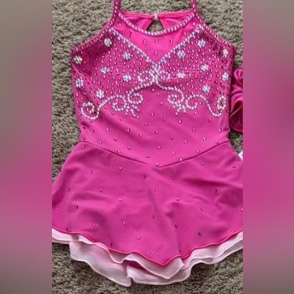 4T Figure Skating Dress - Amber